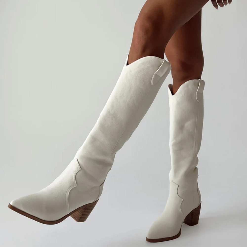 Princess Polly BILLINI NOVENA BOOT OFF WHITE